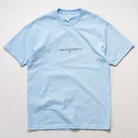 DOGEAR RECORDS tee (Powder blue × Navy)