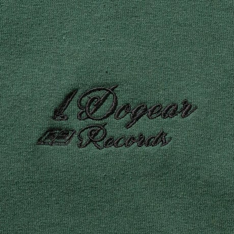 DOGEAR RECORDS TEE (Green × Black)
