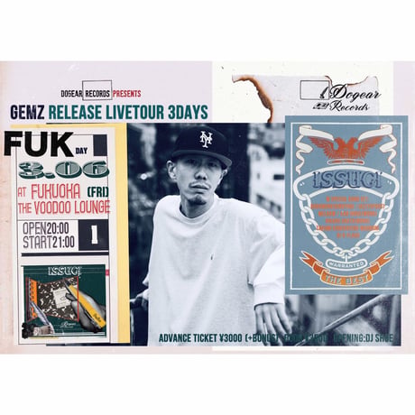 "GEMZ RELEASE LIVE IN FUKUOKA"  ADVANCE TICKET