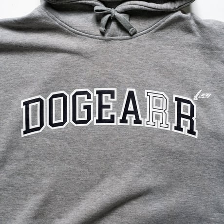 Dogear Records Hoodie  Gray (White × Navy)