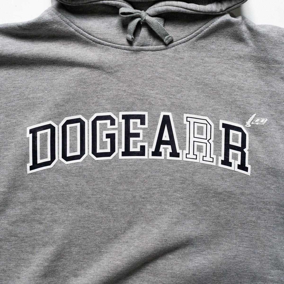Dogear Records Hoodie Gray (White × Navy) | TR