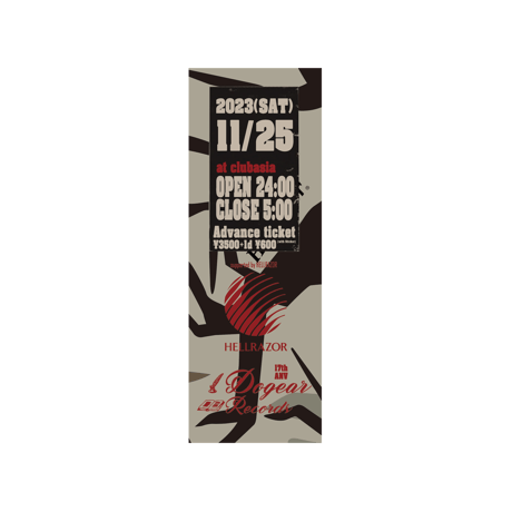 『DOGEAR RECORDS 17th Anniversary Party』ADVANCE TICKET