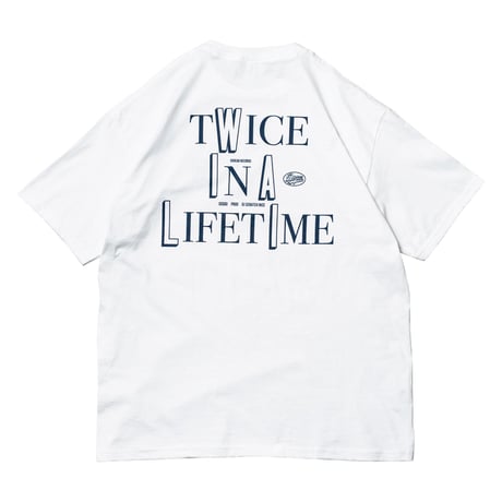 Twice In A Lifetime Tee (White × Navy)