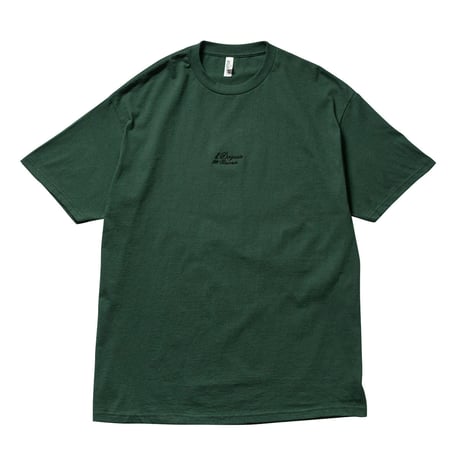 DOGEAR RECORDS TEE (Green × Black)