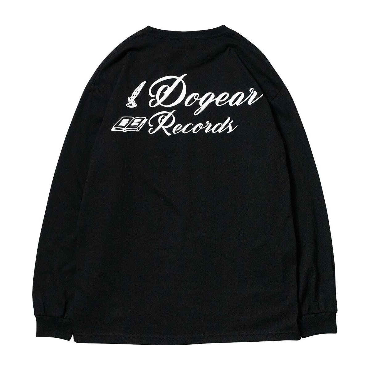 DOGEAR RECORDS L/S Tee (Black × White) | TREES...