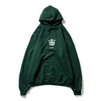 7INCTREE VINYL LOGO hoodie  (Dark Green × White)