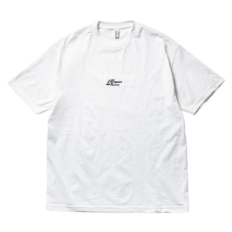 DOGEAR RECORDS TEE (White × Black)