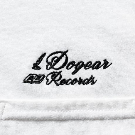 DOGEAR RECORDS  L/S TEE (White × Black)