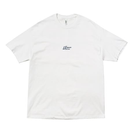DOGEAR RECORDS TEE (White × Navy)