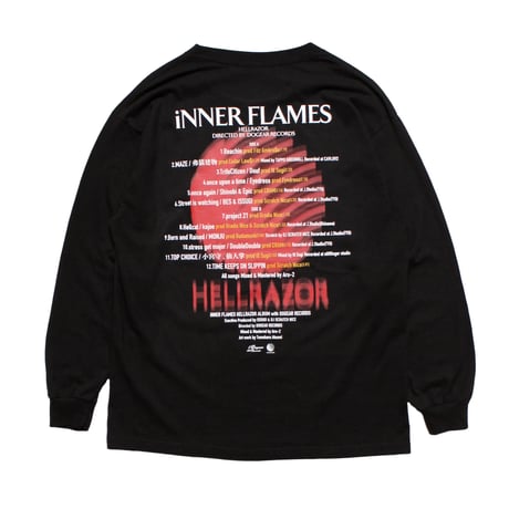 iNNER FLAME L/S T-SHIRT (Black)