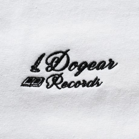 DOGEAR RECORDS TEE (White × Black)