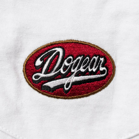 DOGEAR RECORDS  L/S Tee (White × Black)