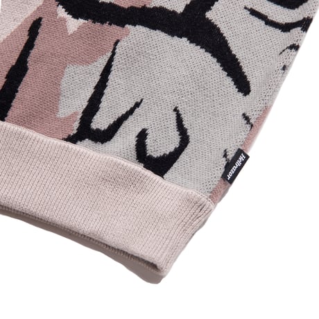 CITY TREE CAMO KNIT SWEATER - CITY TREE CAMO