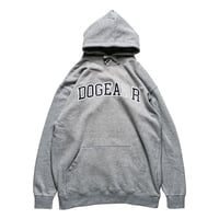 Dogear Records Hoodie  Gray (White × Navy)