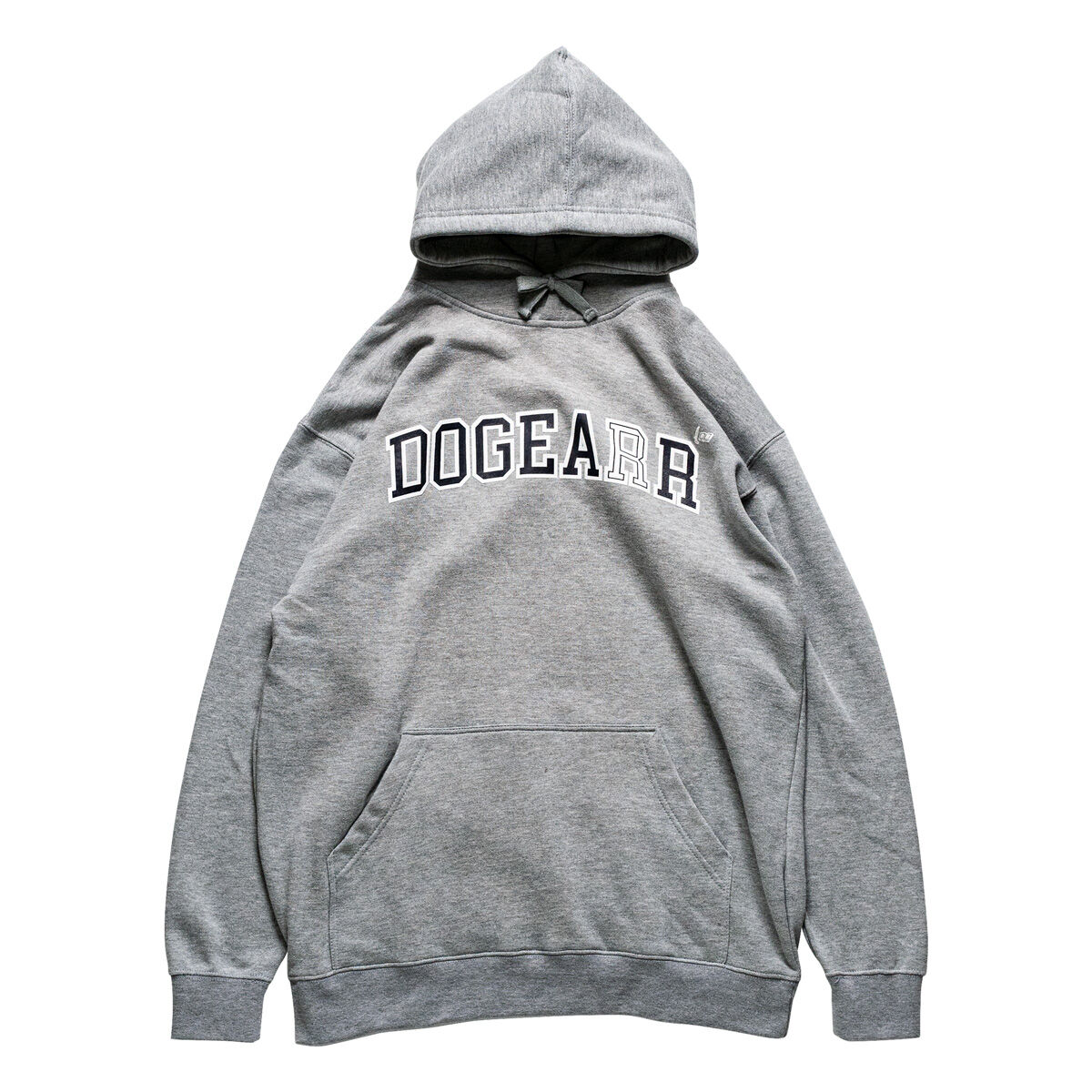 Dogear Records Hoodie Gray (White × Navy) | TR