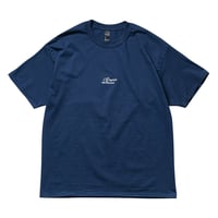 DOGEAR RECORDS TEE (Navy × Silver)