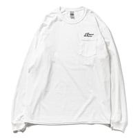DOGEAR RECORDS  L/S TEE (White × Black)