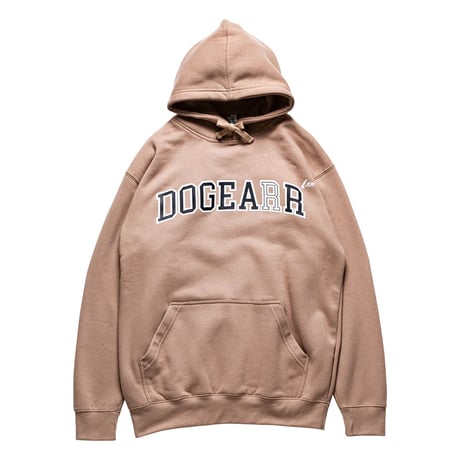 Dogear Records Hoodie  Khaki (White × Navy)