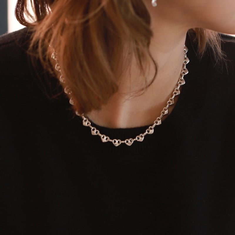 PHROMIDE パフ ハート チェーン ネックレス Puffed Heart Chain 6