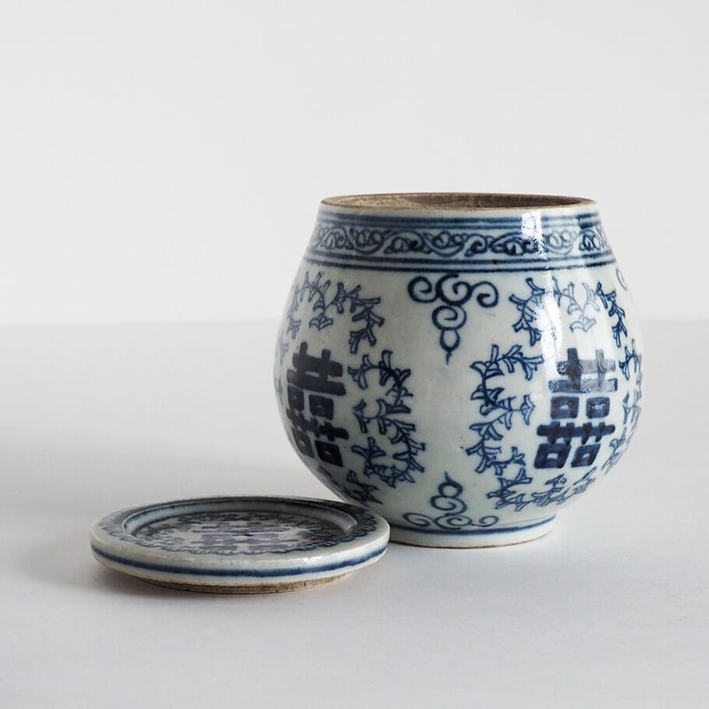 no1010-24 台湾の双喜ツボ | 古道具店 呱々