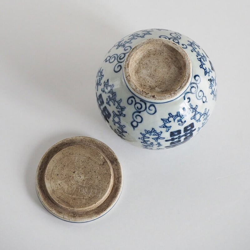 no1010-24 台湾の双喜ツボ | 古道具店 呱々