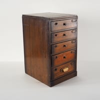 no291　5段の事務用引出し