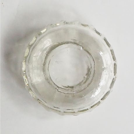 no669  気泡ガラスの花入