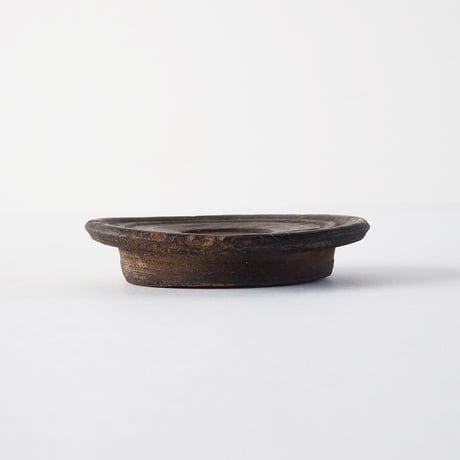 no980-B　韓国の木製茶托