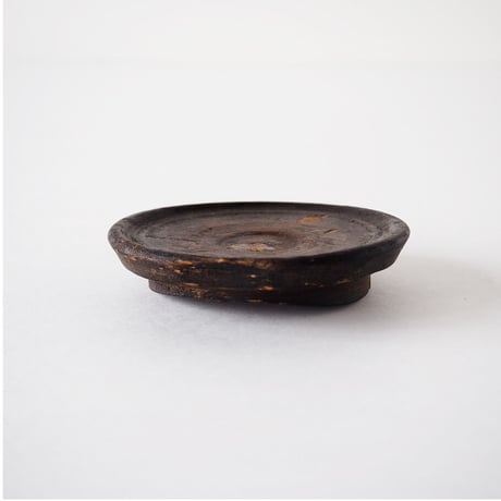 no980-A　韓国の木製茶托