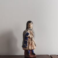 no384   土人形　少女