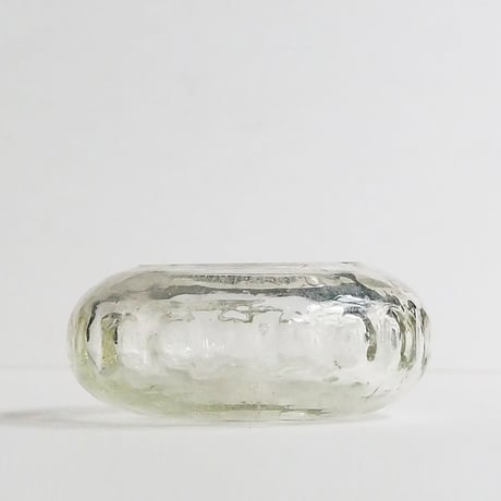 no669  気泡ガラスの花入