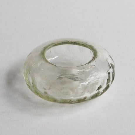 no669  気泡ガラスの花入