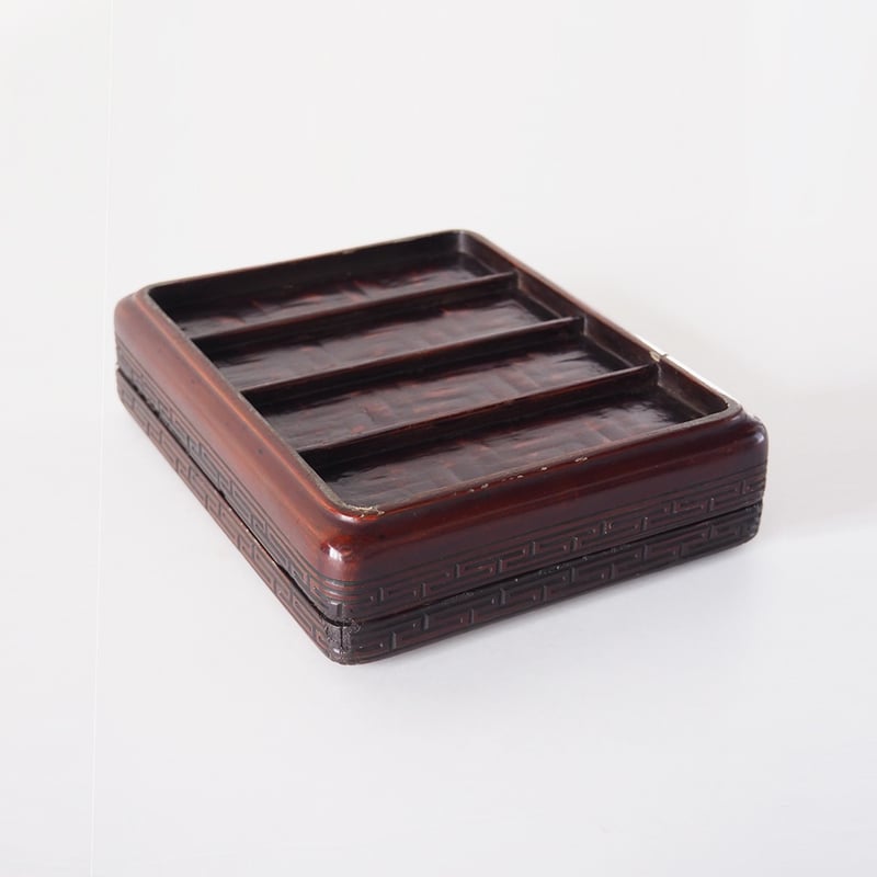 no1061-W-6 雲と雷の文箱 | 古道具店 呱々