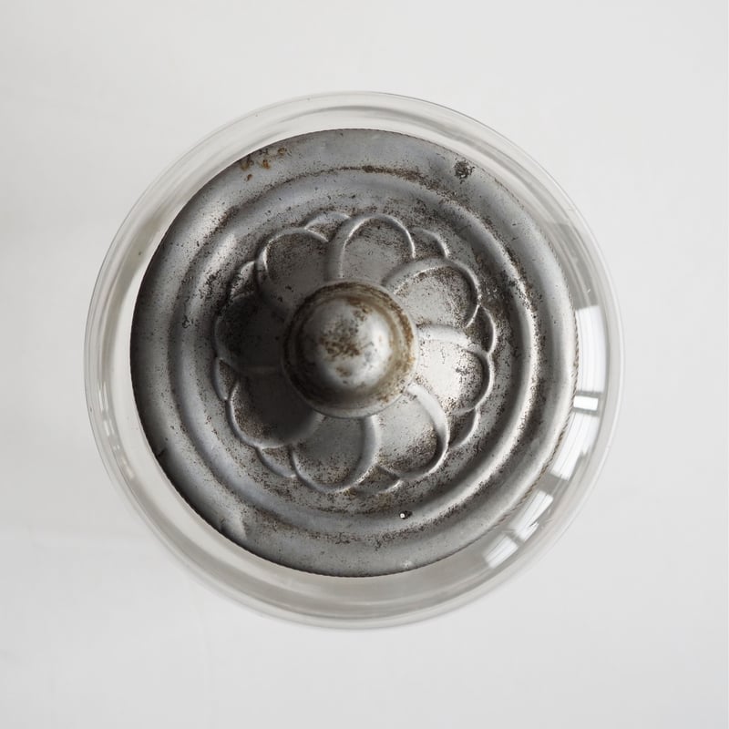 no865 アルミ蓋のガラス瓶 | 古道具店 呱々