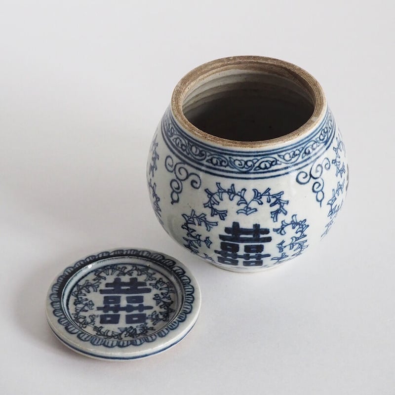 no1010-24 台湾の双喜ツボ | 古道具店 呱々