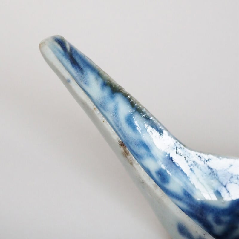 1010-18-a 古い染付のレンゲ | 古道具店 呱々