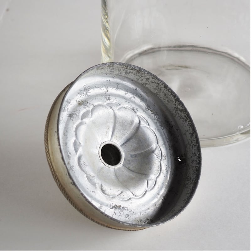 no865 アルミ蓋のガラス瓶 | 古道具店 呱々