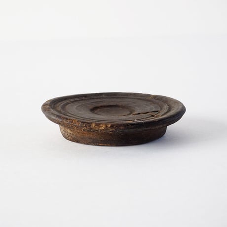 no980-B　韓国の木製茶托