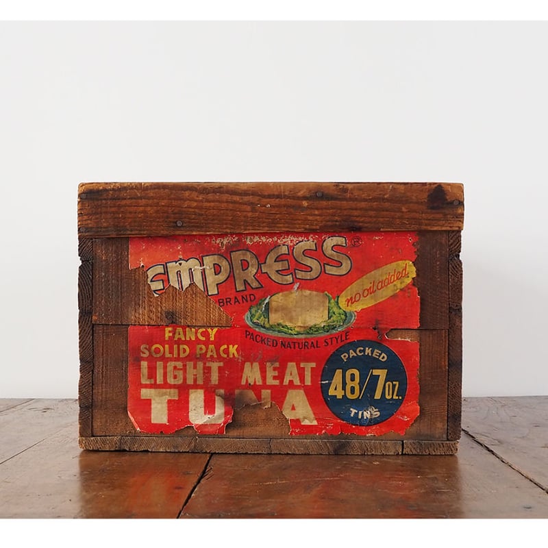 no699 ツナ缶の古い木箱 | 古道具店 呱々