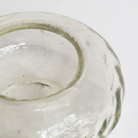 no669  気泡ガラスの花入