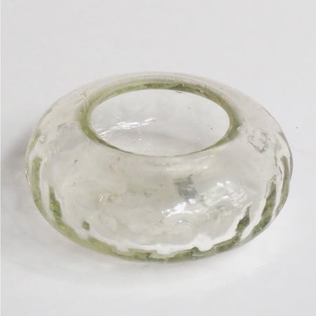 no669  気泡ガラスの花入
