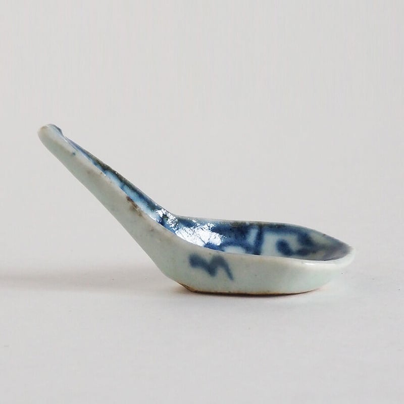 1010-18-a 古い染付のレンゲ | 古道具店 呱々