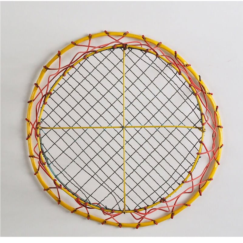 バスケット　古道具 no762 カラフルワイヤーバスケット | 古道具店 呱々