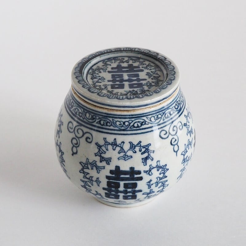 no1010-24 台湾の双喜ツボ | 古道具店 呱々