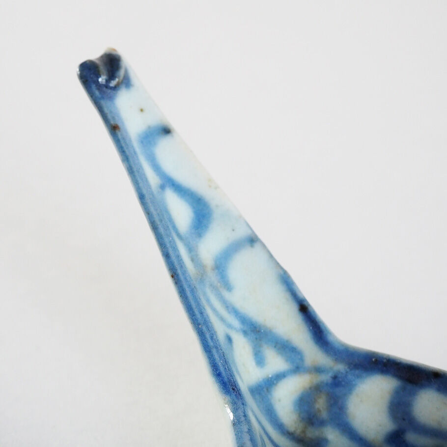 1010-18-b 古い染付のレンゲ | 古道具店 呱々