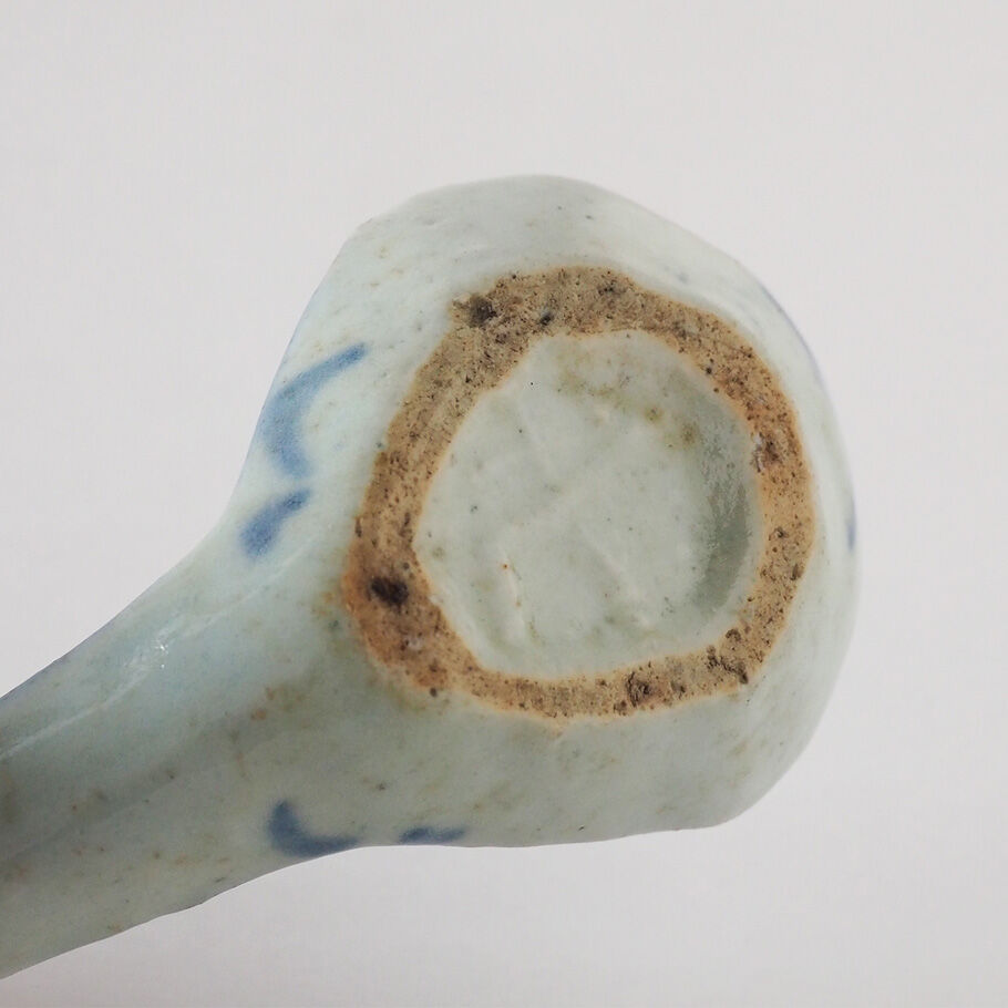 1010-18-b 古い染付のレンゲ | 古道具店 呱々