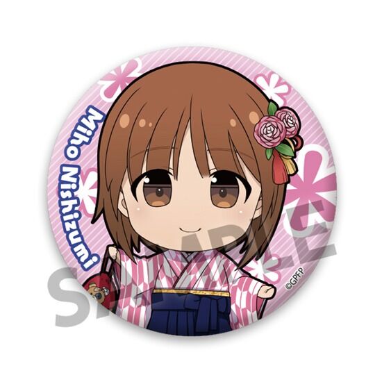 ガールズ＆パンツァー ガルパン ホログラム 缶バッジ アニメジャパン 西住みほ original