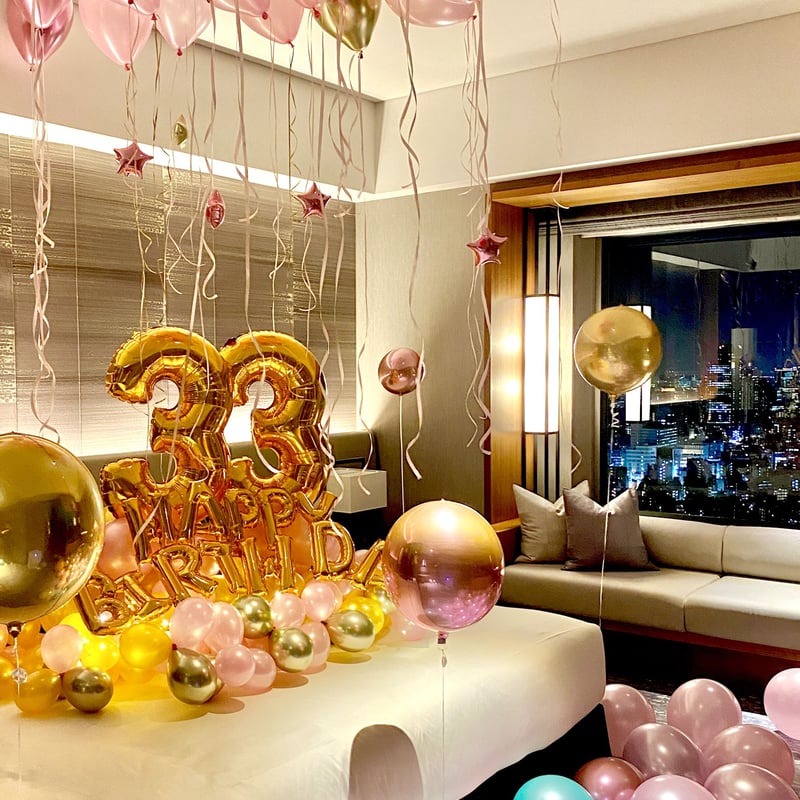 ホテル出張装飾のバルーン&天井飾り(完成品) | Balloon Entertainment