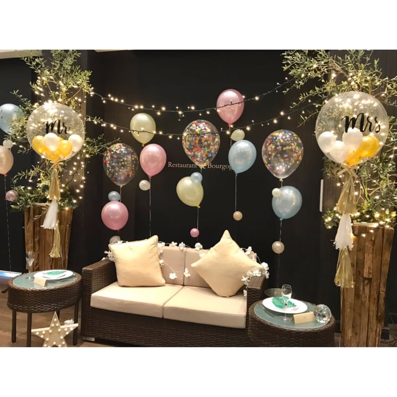 結婚式 フリンジバルーン 高砂 ウェルカムスペース ウェディング装飾 | Balloon Entertainment