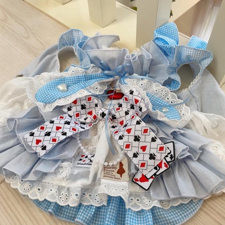サマーブルーのうさ耳アリスワンピ＾＾